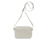  SPALDING & BROS. Borsa tracolla CINDY collezione Tiffany pelle di vitello Off White